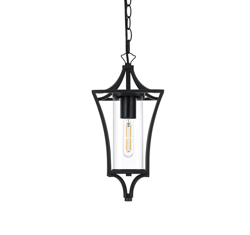 Belgrade Outdoor Lantern Pendant in Black