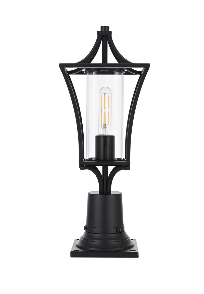 Belgrade Outdoor Post Light in Black