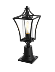 Belgrade Outdoor Post Light in Black