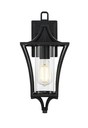 Belgrade Small Outdoor Wall Lantern in Black