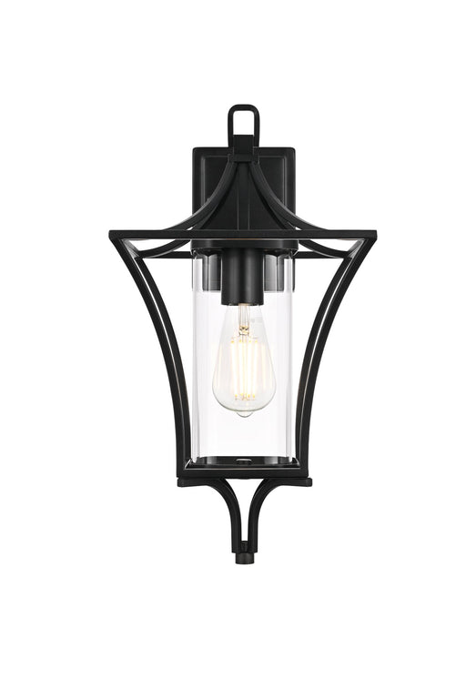 Belgrade Medium Outdoor Wall Lantern in Black