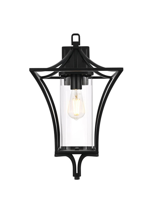 Belgrade Large Outdoor Wall Lantern in Black