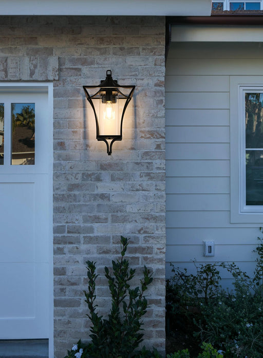 Belgrade Large Outdoor Wall Lantern in Black