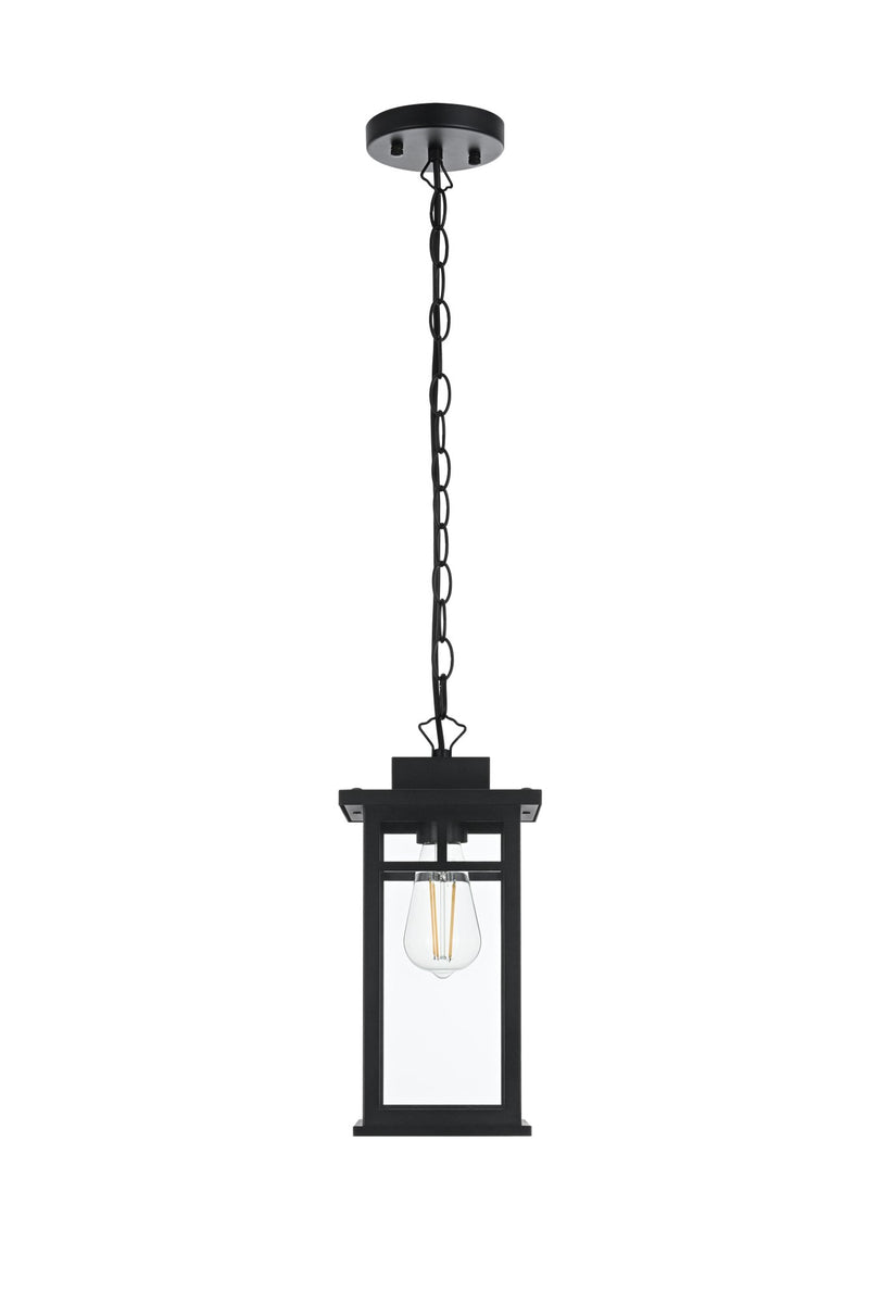 Mercer Outdoor Lantern Pendant in Black