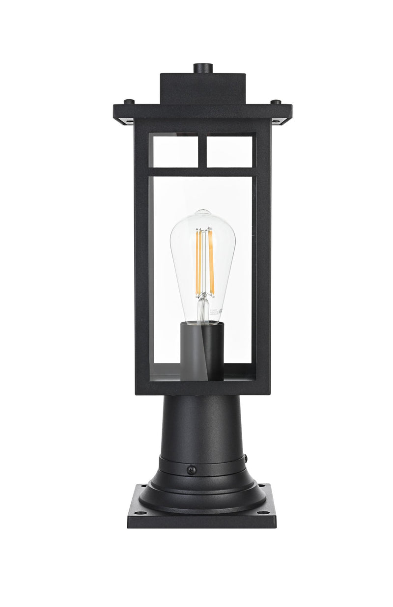 Mercer Outdoor Post Light in Black