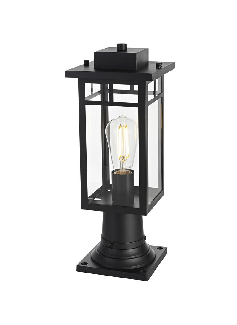 Mercer Outdoor Post Light in Black