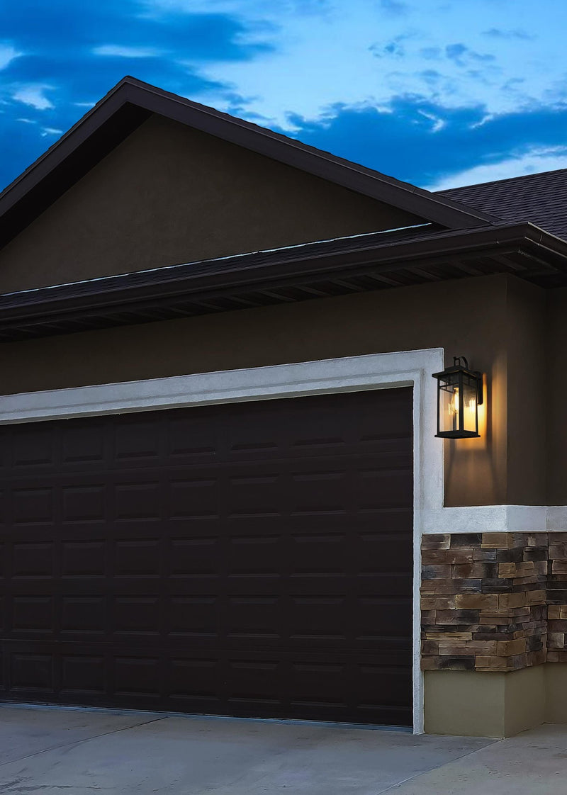 Mercer Outdoor Wall Lantern in Black