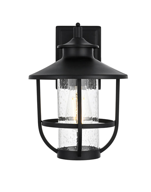 Tilton Outdoor Wall Lantern in Black