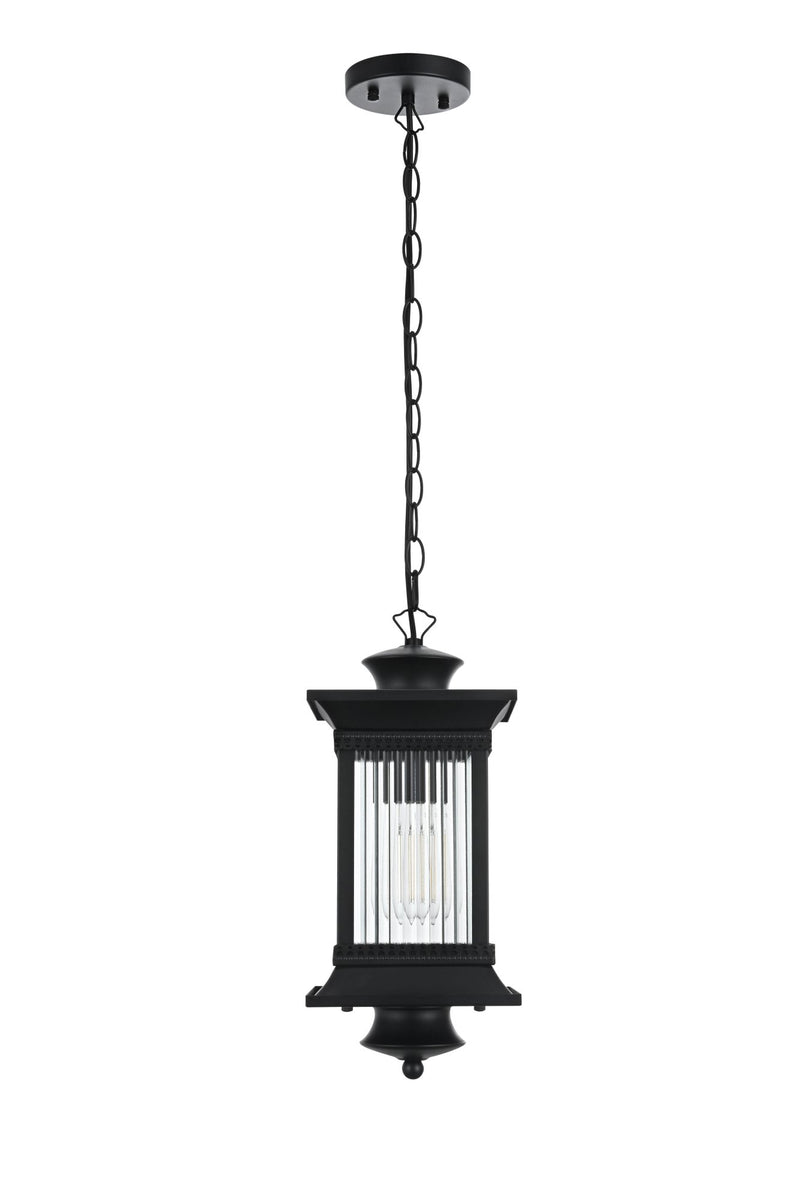 Collins Outdoor Lantern Pendant in Black