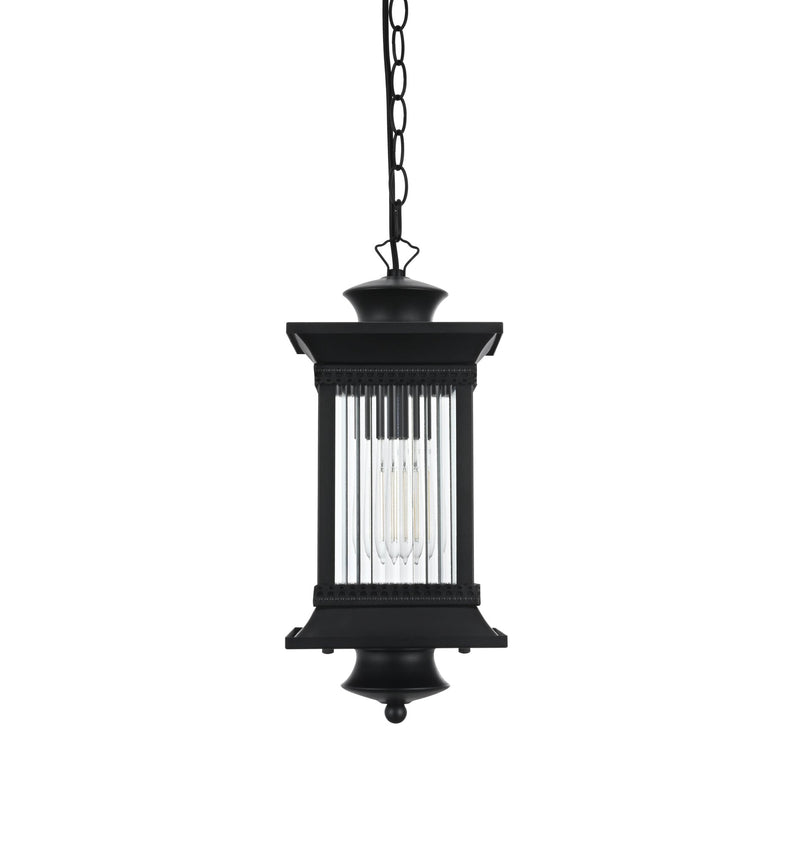 Collins Outdoor Lantern Pendant in Black