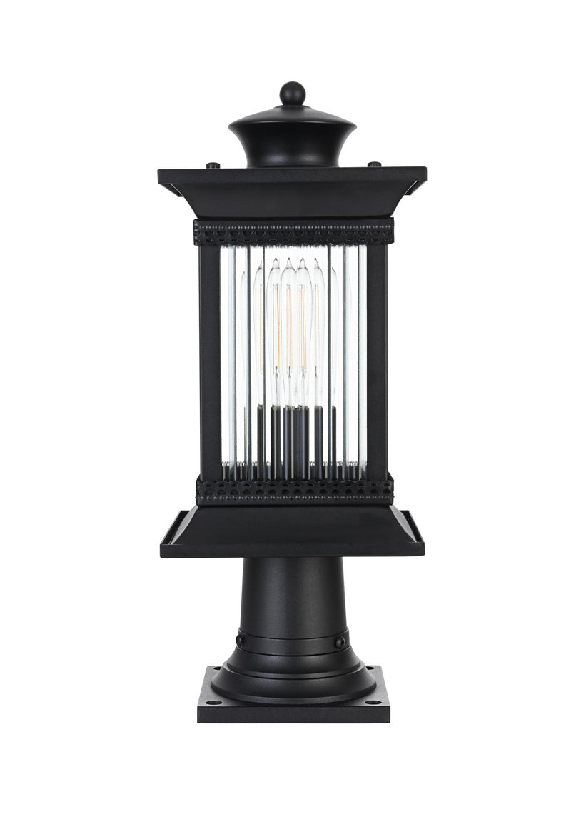 Collins Outdoor Post Light in Black