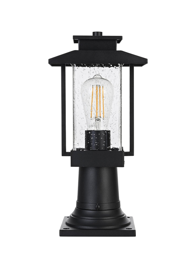 Tioga Outdoor Post Light in Black