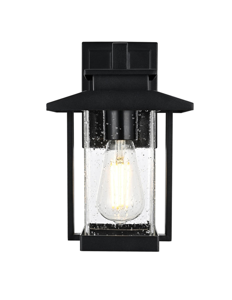 Tioga Outdoor Wall Lantern in Black