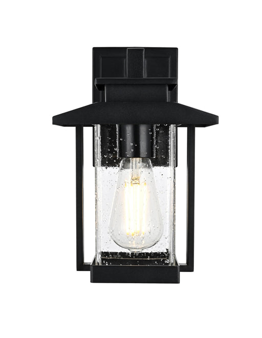 Tioga Outdoor Wall Lantern in Black