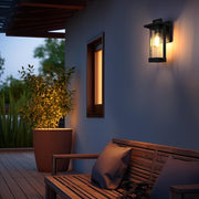 Tilton Outdoor Wall Lantern in Black