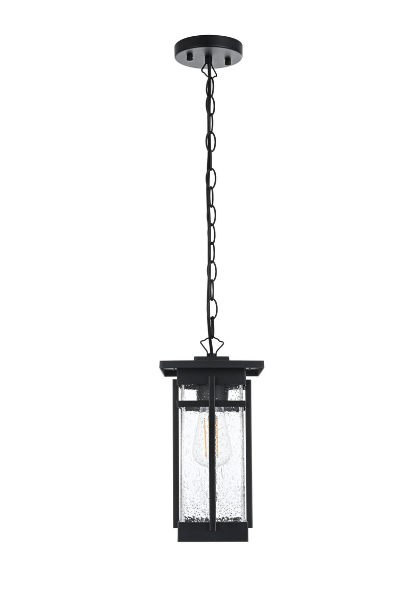 Livingston Outdoor Lantern Pendant in Black