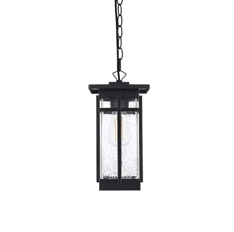 Livingston Outdoor Lantern Pendant in Black