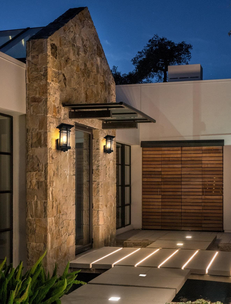 Livingston Outdoor Wall Lantern in Black