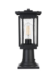 Melvale Outdoor Post Light in Black