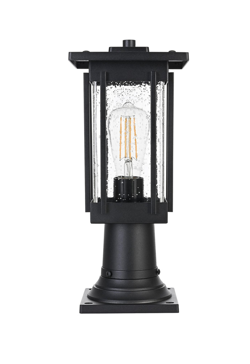 Melvale Outdoor Post Light in Black