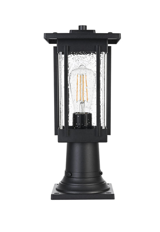 Melvale Outdoor Post Light in Black