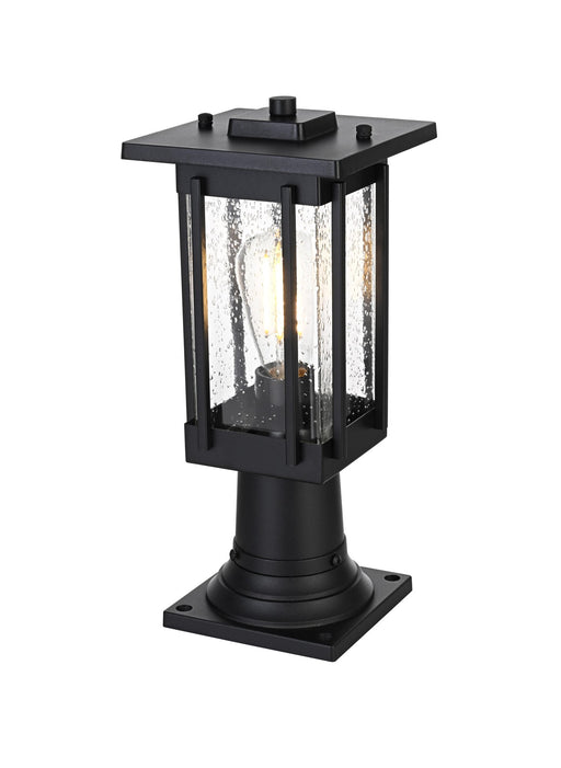 Melvale Outdoor Post Light in Black