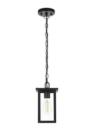 Venango 6" Outdoor Lantern Pendant in Black