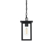 Venango 6" Outdoor Lantern Pendant in Black