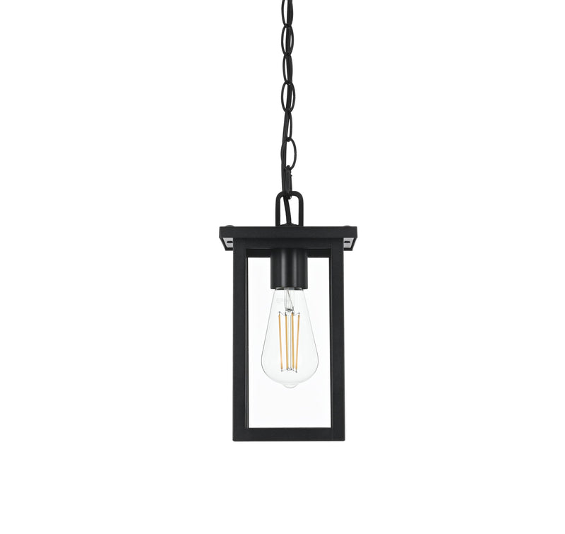 Venango 6" Outdoor Lantern Pendant in Black
