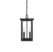 Venango 2-Light 7" Outdoor Lantern Pendant in Black