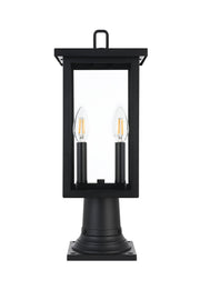 Venango 2-Light 7" Outdoor Post Light in Black