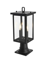 Venango 2-Light 7" Outdoor Post Light in Black