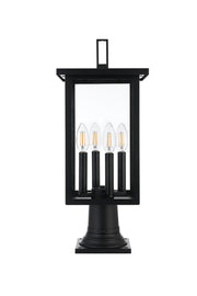 Sheridan 4-Light Outdoor Post Light in Black