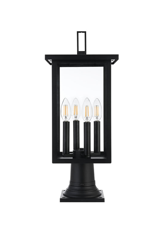 Sheridan 4-Light Outdoor Post Light in Black
