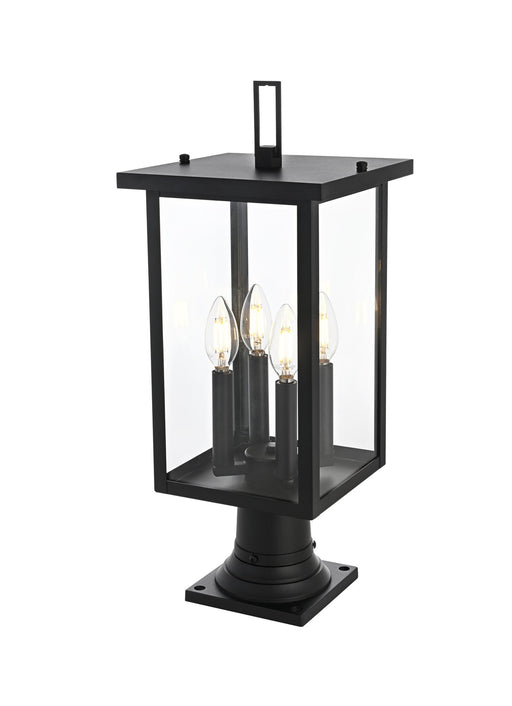 Sheridan 4-Light Outdoor Post Light in Black