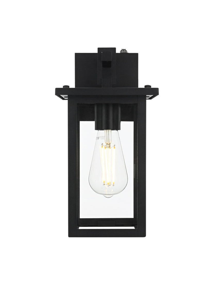 Venango 6" Outdoor Wall Lantern in Black