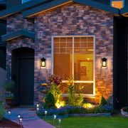 Venango 6" Outdoor Wall Lantern in Black