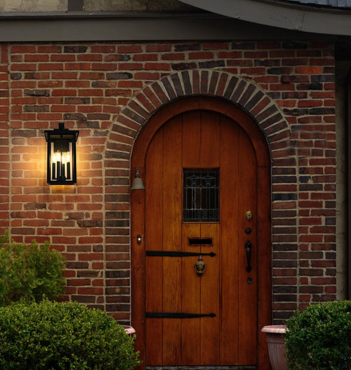 Sheridan 4-Light Outdoor Wall Lantern in Black