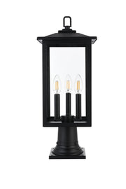 Carlisle 3-Light Outdoor Post Light in Black