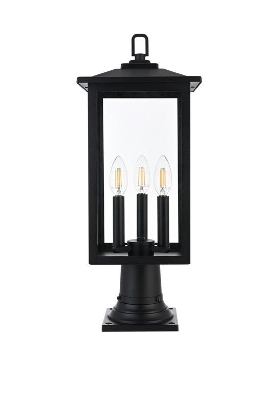 Carlisle 3-Light Outdoor Post Light in Black
