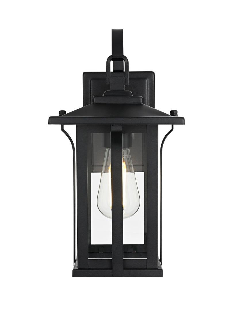 Thayer Outdoor Wall Lantern in Black