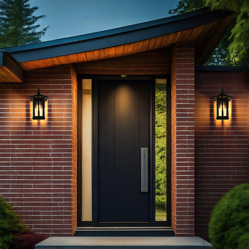 Thayer Outdoor Wall Lantern in Black