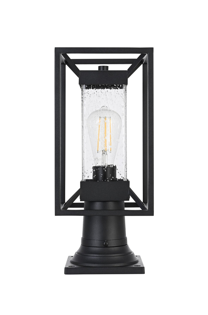 Willington 7" Outdoor Post Light in Black
