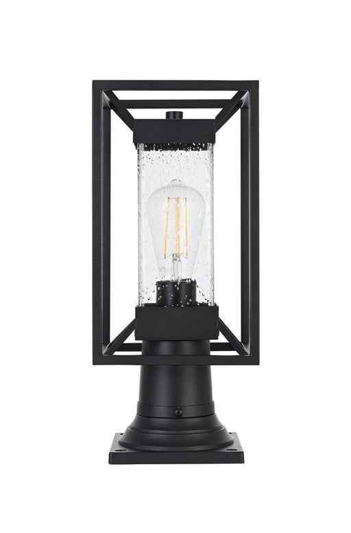 Willington 7" Outdoor Post Light in Black