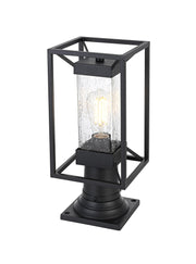 Willington 7" Outdoor Post Light in Black