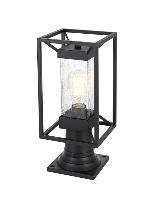Willington 7" Outdoor Post Light in Black