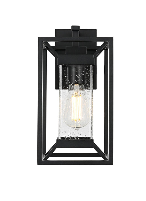 Willington 7" Outdoor Wall Lantern in Black