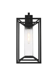 Willington 12" Outdoor Wall Lantern in Black