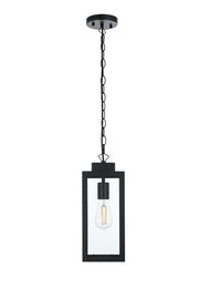 Hilton Outdoor Lantern Pendant in Black