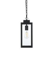 Hilton Outdoor Lantern Pendant in Black